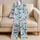 Blue Whale And Seaside Friends For Relaxed Coastal Evenings And Ocean Lovers Satin Pajamas Set - 5