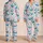 Blue Whale And Seaside Friends For Relaxed Coastal Evenings And Ocean Lovers Satin Pajamas Set - 2