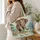 Ornate Elephant in Wildflower Hills for Nature Lovers, Travel Days, and Gift Giving Quilted Tote Bag - 3