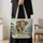 Ornate Elephant in Wildflower Hills for Nature Lovers, Travel Days, and Gift Giving Quilted Tote Bag - 4