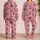 Cherry Bow Lightning Stars and Leopard Hearts for Playful Cozy Nights Satin Pajamas Set - 2