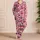 Cherry Bow Lightning Stars and Leopard Hearts for Playful Cozy Nights Satin Pajamas Set - 4