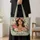 Botanical Goddess Portrait for Witchy Spring Style and Nature-Loving Women Gift Quilted Tote Bag - 4