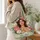 Botanical Goddess Portrait for Witchy Spring Style and Nature-Loving Women Gift Quilted Tote Bag - 3