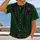 Emerald Green Formal Waistcoat Style for Evening Celebrations and Vintage Events All-over Print Unisex T-shirt - 2