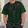Emerald Green Formal Waistcoat Style for Evening Celebrations and Vintage Events All-over Print Unisex T-shirt - 6