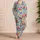 Colorful Summer Flowers for Sunny Beach Vacations and Relaxed Getaways Satin Pajamas Set - 4