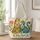 Colorful Folk Art Cats With Florals for Cat Lovers and Animal-Themed Gifts Quilted Tote Bag - 1