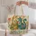 Colorful Folk Art Cats With Florals for Cat Lovers and Animal-Themed Gifts Quilted Tote Bag - 5