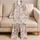 Coral Rose Garden Blooms for Romantic Springtime Comfort and Baby Girls Satin Pajamas Set - 5