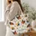 Cottagecore Chicken and Hen Motifs for Farmhouse Living and Chicken Lovers Gift Giving Quilted Tote Bag - 3