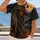 Haunted Scarecrow Beneath a Harvest Moon for Halloween Night and Autumn Fans All-over Print Unisex T-shirt - 2