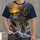 Skeleton Angler and Giant Fish at Sunset for Weekend Fishing and Outdoor Adventure All-over Print Unisex T-shirt - 1