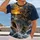 Skeleton Angler and Giant Fish at Sunset for Weekend Fishing and Outdoor Adventure All-over Print Unisex T-shirt - 2