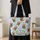 Santa Hat Highland Cow Holiday Cheer for Christmas Celebrations and Cow Lovers Quilted Tote Bag - 4