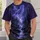 Purple Cosmic Forest Nightscape for Stargazing, Camping, and Quiet Outdoor Escapes All-over Print Unisex T-shirt - 6