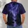 Purple Cosmic Forest Nightscape for Stargazing, Camping, and Quiet Outdoor Escapes All-over Print Unisex T-shirt - 4