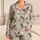 Flying Geese And Heritage Plaid For Cozy Countryside Lounging Satin Pajamas Set - 1