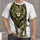 Full Body Camouflage Lion Outdoor Adventure Gift for Rugged Wildlife Lovers and Men All-over Print Unisex T-shirt - 1