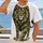 Full Body Camouflage Lion Outdoor Adventure Gift for Rugged Wildlife Lovers and Men All-over Print Unisex T-shirt - 2