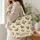 Strawberry And Daisy Cottagecore Style For Springtime Outings And Gifts For Her Lovers Quilted Tote Bag - 3