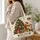 Christmas Tree Gingerbread and Candy Cane Holiday Keepsake for Her Winter Celebrations Quilted Tote Bag - 3