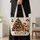 Christmas Tree Gingerbread and Candy Cane Holiday Keepsake for Her Winter Celebrations Quilted Tote Bag - 4
