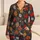 Hand-Drawn Autumn Leaves for Cozy Fall Evenings and Relaxed Home Lounging Satin Pajamas Set - 1
