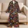Hand-Drawn Autumn Leaves for Cozy Fall Evenings and Relaxed Home Lounging Satin Pajamas Set - 5