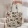 Black And White Plaid Christmas Icons For Festive Holiday Gift Giving And Winter Style Quilted Tote Bag - 5