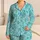 Teal Octopus And Jellyfish Ocean Life For Relaxed Coastal Getaways Satin Pajamas Set - 1