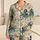 Vintage Octopus And Antique Nautical Maps For Coastal Vacation Style Satin Pajamas Set - 1
