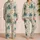 Vintage Octopus And Antique Nautical Maps For Coastal Vacation Style Satin Pajamas Set - 2