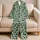 Mint Green Abstract Camo Shapes for Coastal Summer Escapes and Relaxed Beach Days Away Satin Pajamas Set - 5