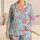 Pink Octopus and Blue Bubbles for Relaxed Coastal Getaways and Summer Beach Days Satin Pajamas Set - 1