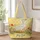 White Goose in a Wildflower Meadow for Cottagecore Spring Gifts and Country Living Quilted Tote Bag - 1