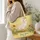 White Goose in a Wildflower Meadow for Cottagecore Spring Gifts and Country Living Quilted Tote Bag - 3