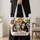 Three Tabby Cats with Floral Patchwork for Cozy Cat Mom Gifts and Everyday Errands Quilted Tote Bag - 4