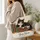 Black and White Cat Among Vintage Books for Library Days and Literary Gifts for Her Quilted Tote Bag - 3