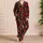 Red Chili Pepper Motifs for Summer Getaways and Relaxed Culinary-Inspired Style Satin Pajamas Set - 4