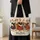 Colorful Farm Hens in Floral Dresses for Country Living and Chicken Lover Gift Giving Quilted Tote Bag - 4