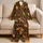 Golden Autumn Leaves, Pine Cones And Berries For Cozy Seasonal Escapes Satin Pajamas Set - 5