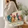 Colorful Farm Chickens and Roosters for Country Living and Hen Lovers Quilted Tote Bag - 3