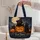 Black Cats And Jack O Lanterns For Spooky Halloween Night Celebrations Quilted Tote Bag - 5