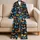 Colorful Butterfly Motifs for Relaxed Summer Lounging and Tropical Getaways at Home Satin Pajamas Set - 5