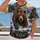 Brown Bear in Mountain Rapids for Wilderness Adventure and Outdoor Nature Lovers All-over Print Unisex T-shirt - 2