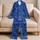 Neon Cyberpunk Interface Lines for Coastal Getaways and Futuristic Nightlife Escapes Satin Pajamas Set - 5