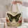 Black Swallowtail Butterfly and Poppy Blooms for Spring Nature Lovers and Garden Gifts Quilted Tote Bag - 5