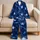 Luminous Neon Stars Beneath a Deep Blue Cosmos for Relaxing Coastal Getaways and Men Satin Pajamas Set - 5