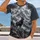 Majestic Stag Among Snowy Alpine Peaks for Wilderness Weekends and Outdoor Gift Giving All-over Print Unisex T-shirt - 2